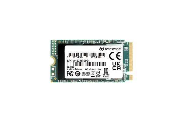 Transcend 512GB MTE400 PCI-E GEN 3x4 M.2 2242 SSD 3D TLC - 2000 MB/s Read 900 MB/s Write - 200 TBW