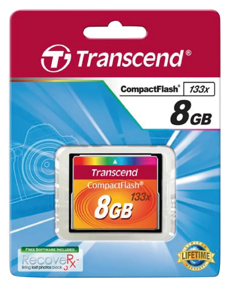 TRANSCEND 8GB COMPACT FLASH 133X