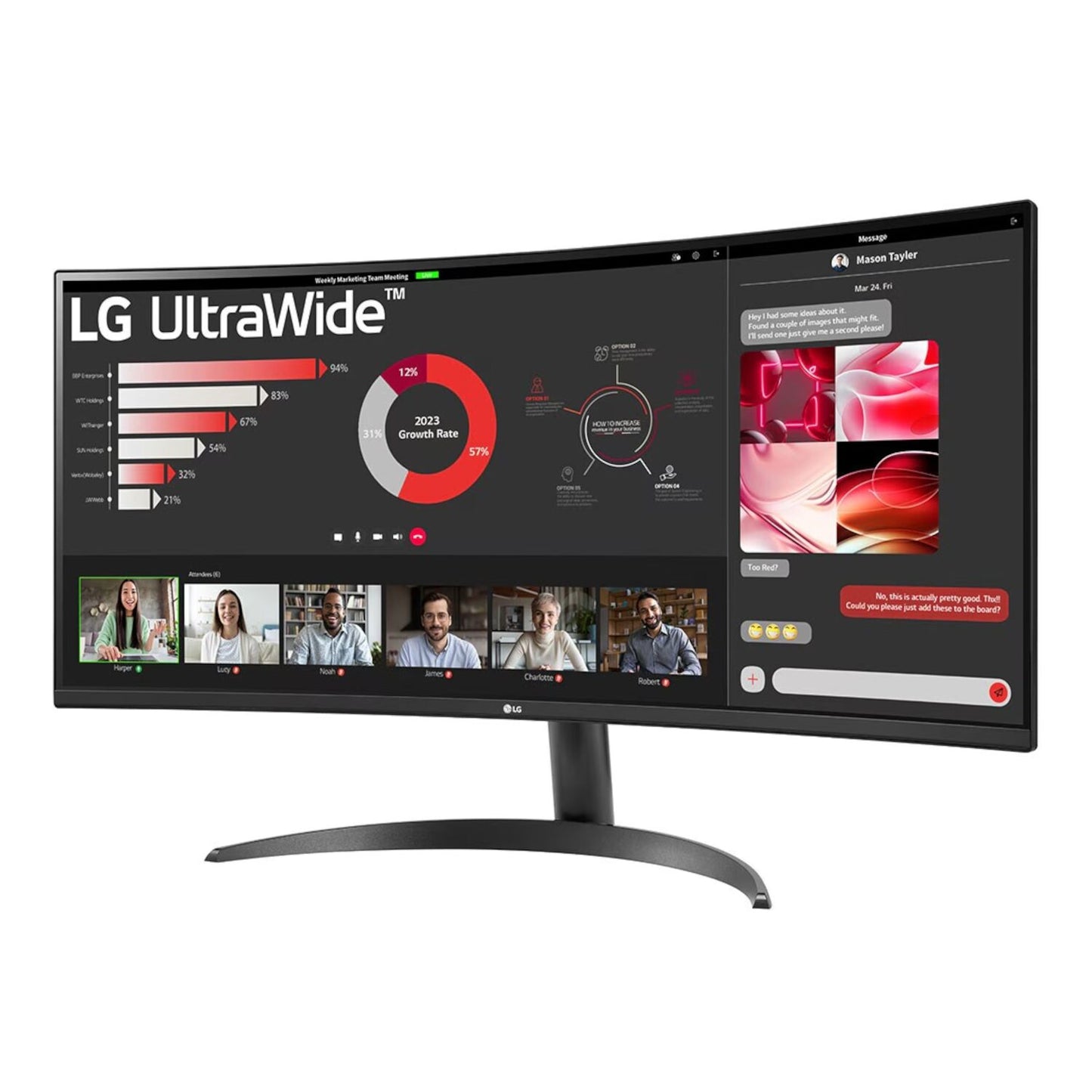 LG 34" UltraWide QHD Curved Monitor (100Hz, FreeSync, HDR10, HDMI/DP)