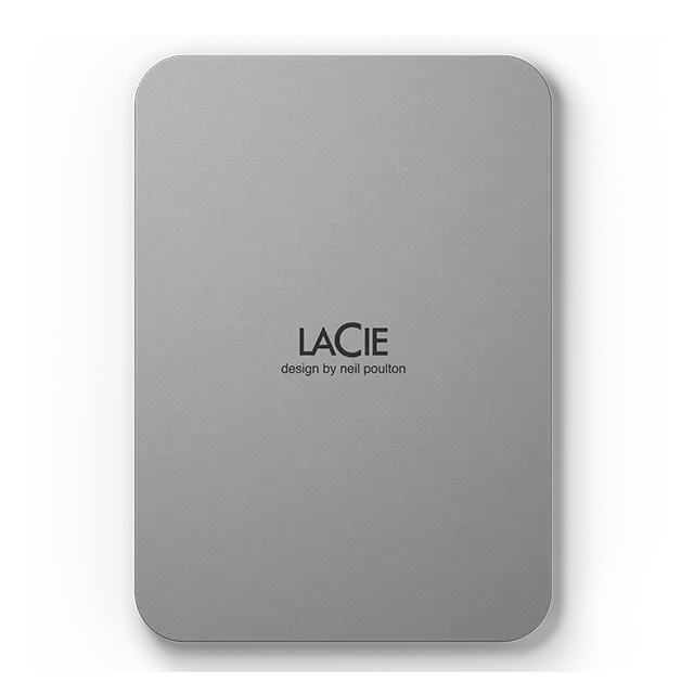 Seagate LaCie 1TB; USB-C; USB 3.1; Aluminum enclosure; Silver