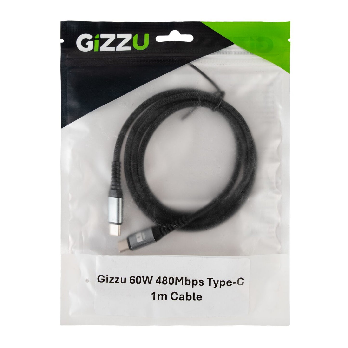 GIZZU 60W 480Mbps Type-C 2m Cable