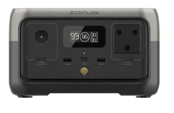 ECOFLOW RIVER 2 Portable Power Station - 256Wh LFP battery - 300W Output 110W Solar input - SA Socket