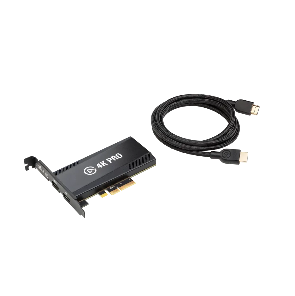 Elgato Game Capture 4K Pro - 8K60 Passthrough; 4K60 Capture; PCIe 2.0 x4; HDMI 2.1.