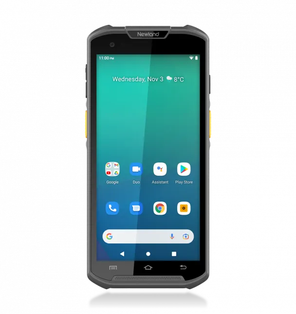 Newland ''MT9300 Megattera Standard Mobile Computer with 5.5'''' touchscreen; Angled 2D CMOS Mega Pixel imager with Laser Aimer