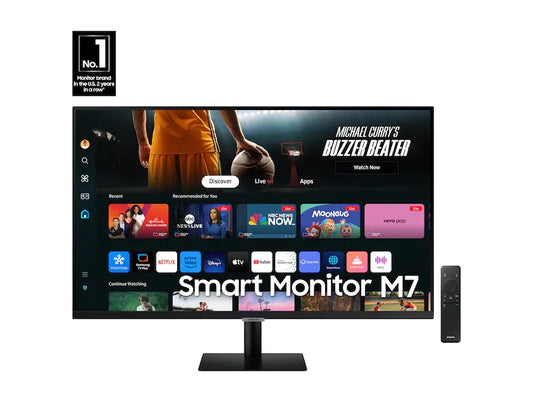 Samsung LS32DM702 32'' 4K UHD Flat Smart Monitor (16:9); 3840 x 2160; 60Hz; 3000:1 static; 4ms (GTG); 2 x 5W Speaker; 1xUSB-C; 2