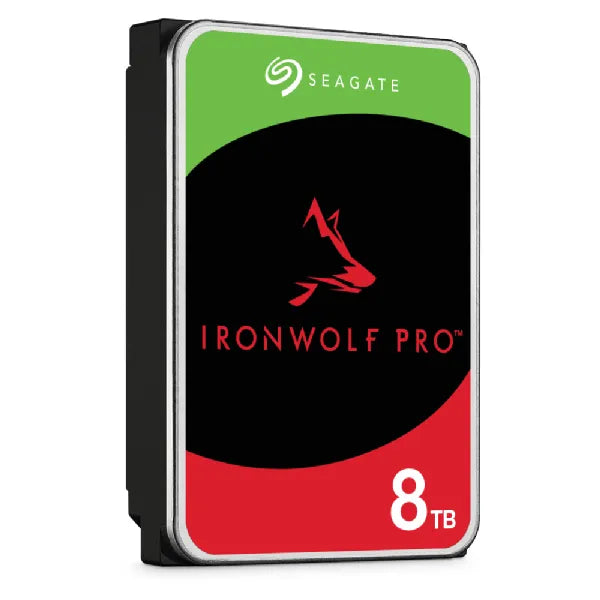 Seagate Ironwolf Pro ST8000NT001 8TB 3.5'' HDD NAS Drives 7200 RPM; SATA 6GB/s Interface; 256MB Cache;550TB/Year; Unlimited Bays