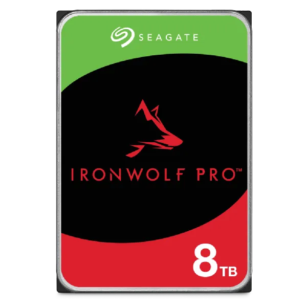 Seagate Ironwolf Pro ST8000NT001 8TB 3.5'' HDD NAS Drives 7200 RPM; SATA 6GB/s Interface; 256MB Cache;550TB/Year; Unlimited Bays