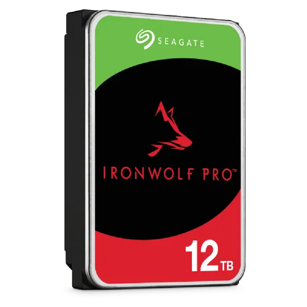 Seagate Ironwolf Pro ST12000NT001 12TB 3.5'' HDD NAS Drives 7200 RPM; SATA 6GB/s Interface; 256MB Cache;550TB/Year; Unlimited Ba