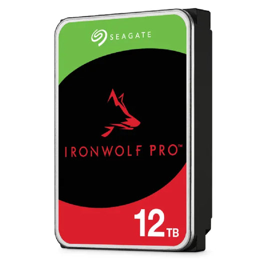 Seagate Ironwolf Pro ST12000NT001 12TB 3.5'' HDD NAS Drives 7200 RPM; SATA 6GB/s Interface; 256MB Cache;550TB/Year; Unlimited Ba