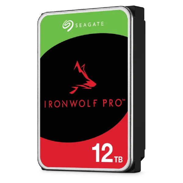 Seagate Ironwolf Pro ST12000NT001 12TB 3.5'' HDD NAS Drives 7200 RPM; SATA 6GB/s Interface; 256MB Cache;550TB/Year; Unlimited Ba