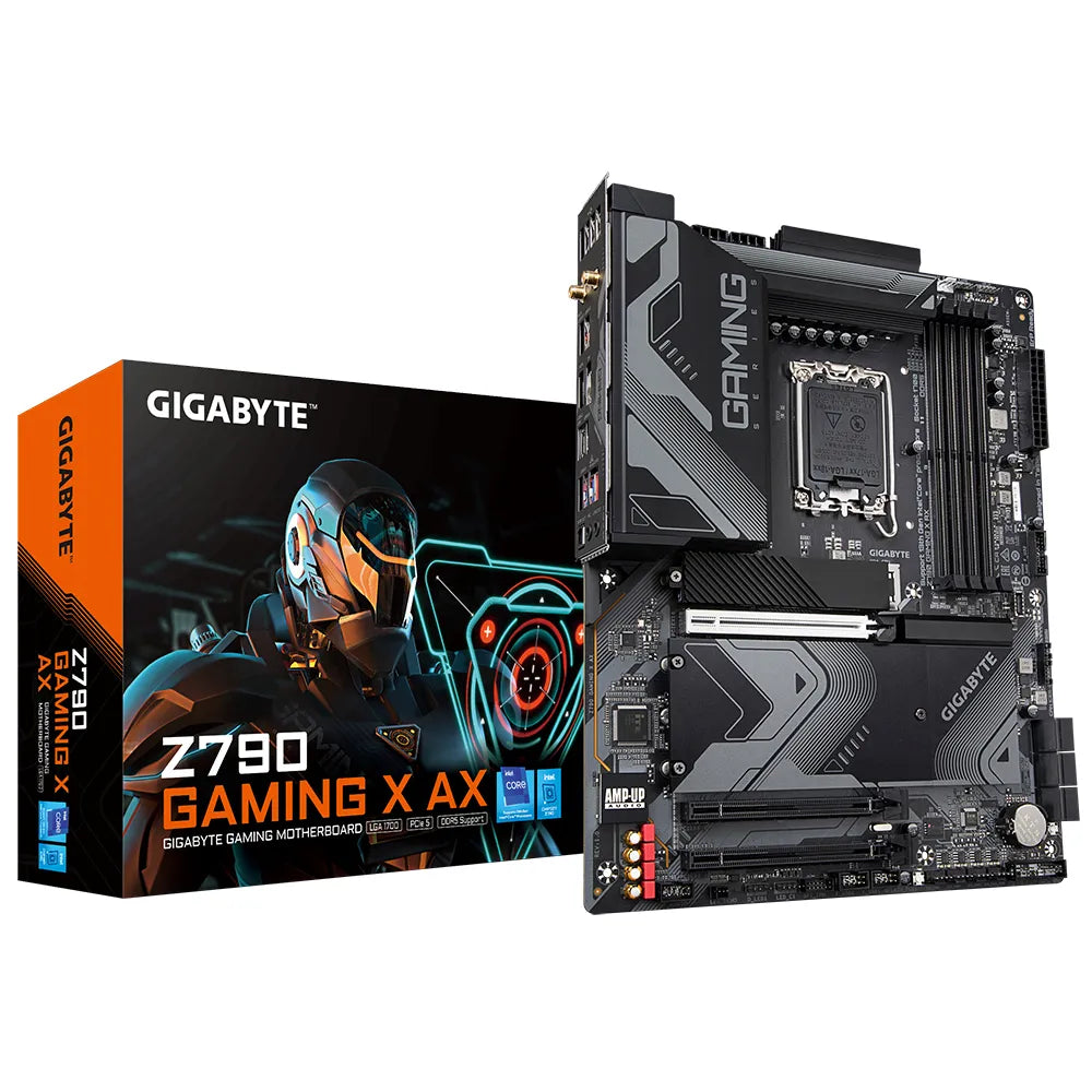 GIGABYTE Motherboard Gaming Intel® Z790 Chipset for LGA 1700; 4x DDR5; 4x M2 G4 ; WiFi+BT; HDMI/DP; ATX.