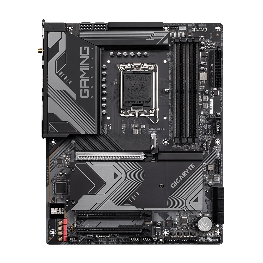 GIGABYTE Motherboard Gaming Intel® Z790 Chipset for LGA 1700; 4x DDR5; 4x M2 G4 ; WiFi+BT; HDMI/DP; ATX.