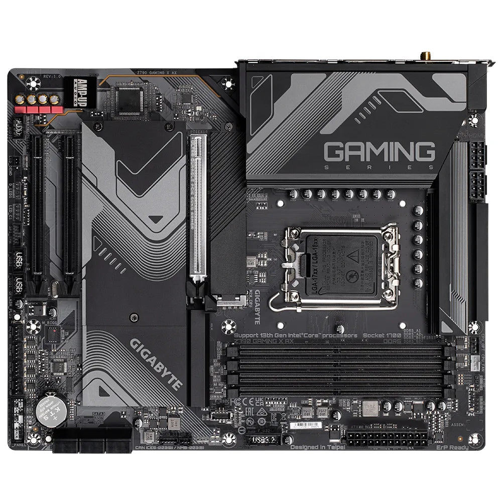 GIGABYTE Motherboard Gaming Intel® Z790 Chipset for LGA 1700; 4x DDR5; 4x M2 G4 ; WiFi+BT; HDMI/DP; ATX.