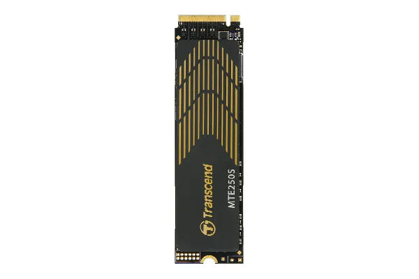 TRANSCEND 4TB MTE250S PCI-E  GEN 4X4 M.2 NVMe 2280 SSD 3D TLC -7500 MB/s Read 6700 MB/s Write- with Heat Spreader - 3120 TBW