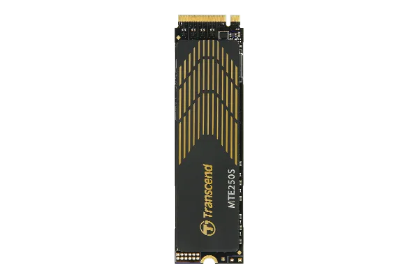 TRANSCEND 4TB MTE250S PCI-E  GEN 4X4 M.2 NVMe 2280 SSD 3D TLC -7500 MB/s Read 6700 MB/s Write- with Heat Spreader - 3120 TBW