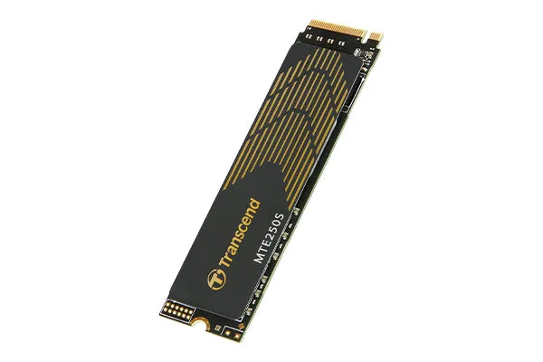 TRANSCEND 4TB MTE250S PCI-E  GEN 4X4 M.2 NVMe 2280 SSD 3D TLC -7500 MB/s Read 6700 MB/s Write- with Heat Spreader - 3120 TBW