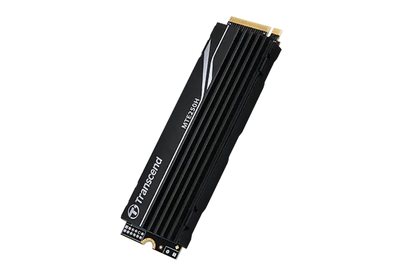 TRANSCEND 4TB MTE250H PCI-E  GEN 4X4 M.2 NVMe 2280 SSD 3D TLC -7200 MB/s Read 6200 MB/s Write -with Heat Sink - 3120TBW