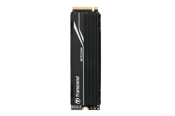 TRANSCEND 4TB MTE250H PCI-E  GEN 4X4 M.2 NVMe 2280 SSD 3D TLC -7200 MB/s Read 6200 MB/s Write -with Heat Sink - 3120TBW