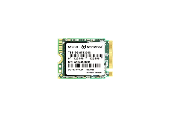 Transcend 512GB MTE300S PCI-E GEN 3x4 M.2 2230 SSD 3D NAND - 2000 MB/s Read 1100 MB/s Write - 200 TBW