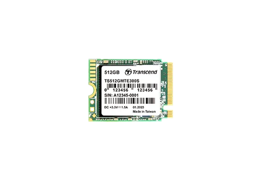 Transcend 512GB MTE300S PCI-E GEN 3x4 M.2 2230 SSD 3D NAND - 2000 MB/s Read 1100 MB/s Write - 200 TBW