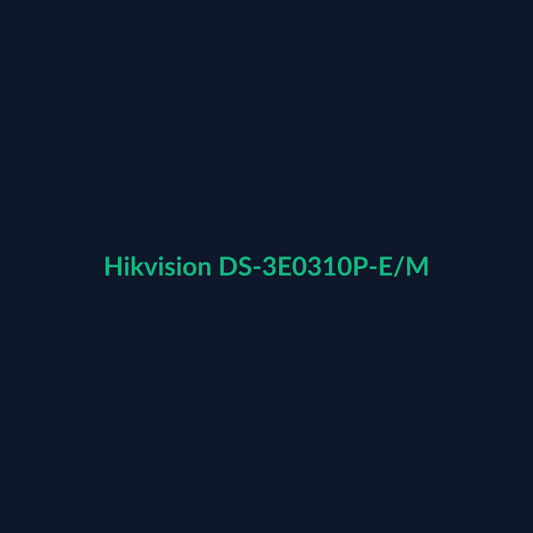 Hikvision 8-Port 100Mbps Long-Range Unmanaged PoE Switch