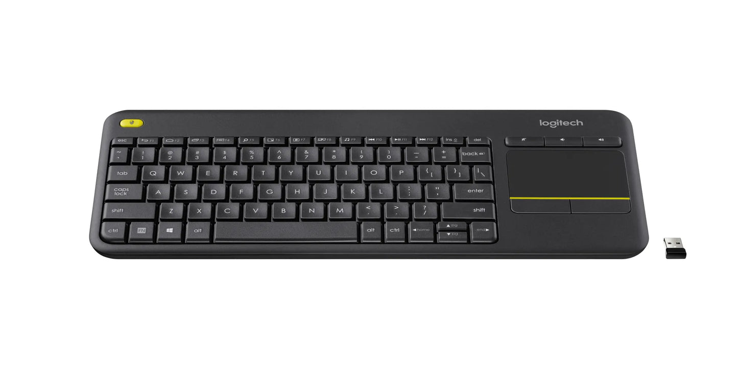 920-007145 - LOGI K400  Wireless Keyboard  Plus Touch (Dark Grey) Unifying  USB receiver