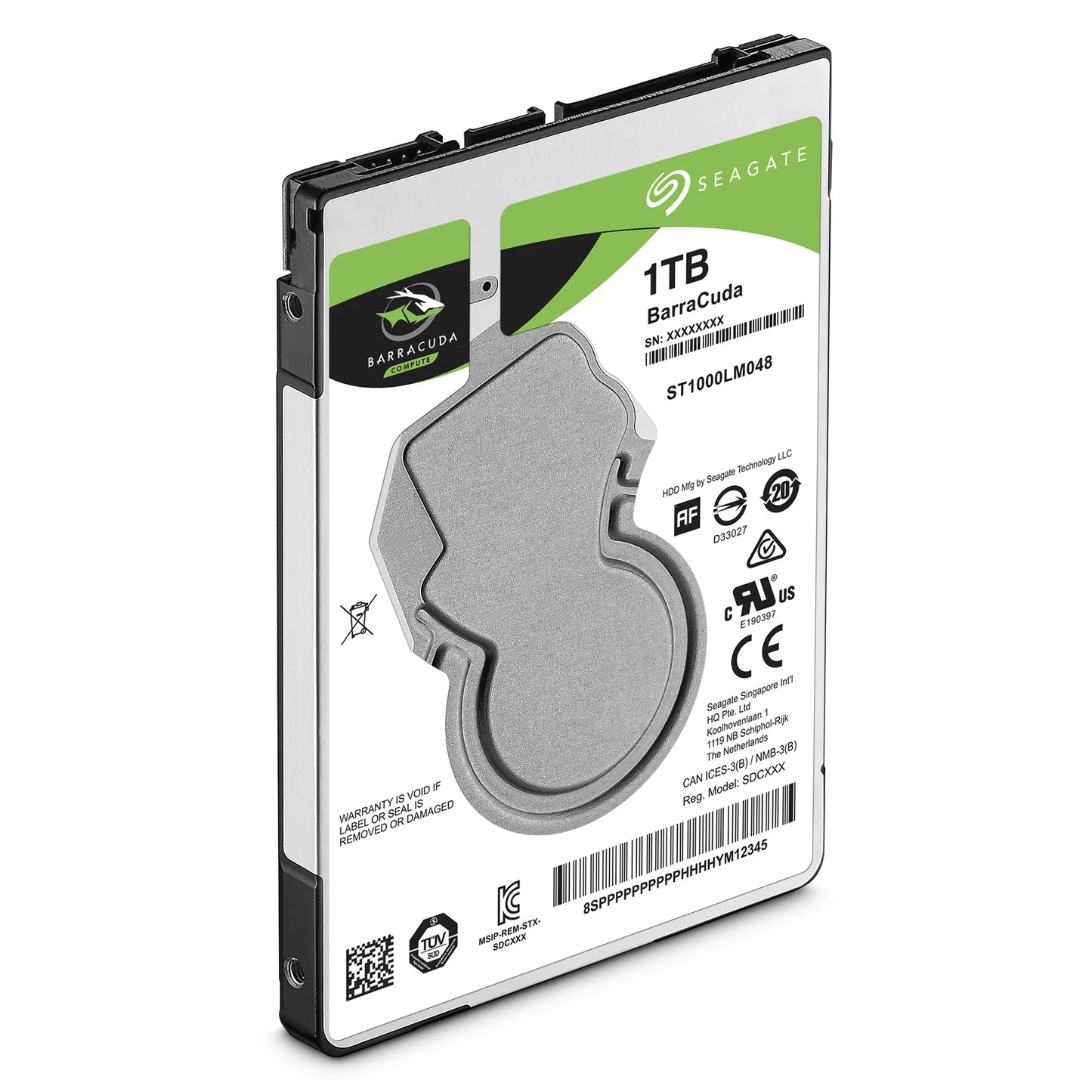 Seagate Barracuda 1TB; 2.5'' Notebook Drive; SATA 6GB/s; RPM 5400; 128MB Cache 7mm