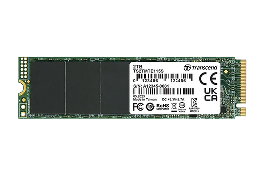 TRANSCEND 250GB MTE115S PCI-E GEN 3x4 M.2 2280 SSD 3D NAND - 3200 MB/s Read 1300 MB/s Write - 100 TBW