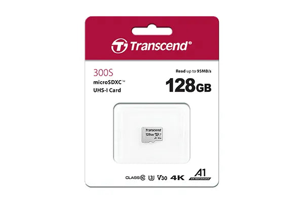 TRANSCEND 128GB MICRO SDXC C 10 UHS-I U1/U3 V30 A1 WITH ADAPTOR