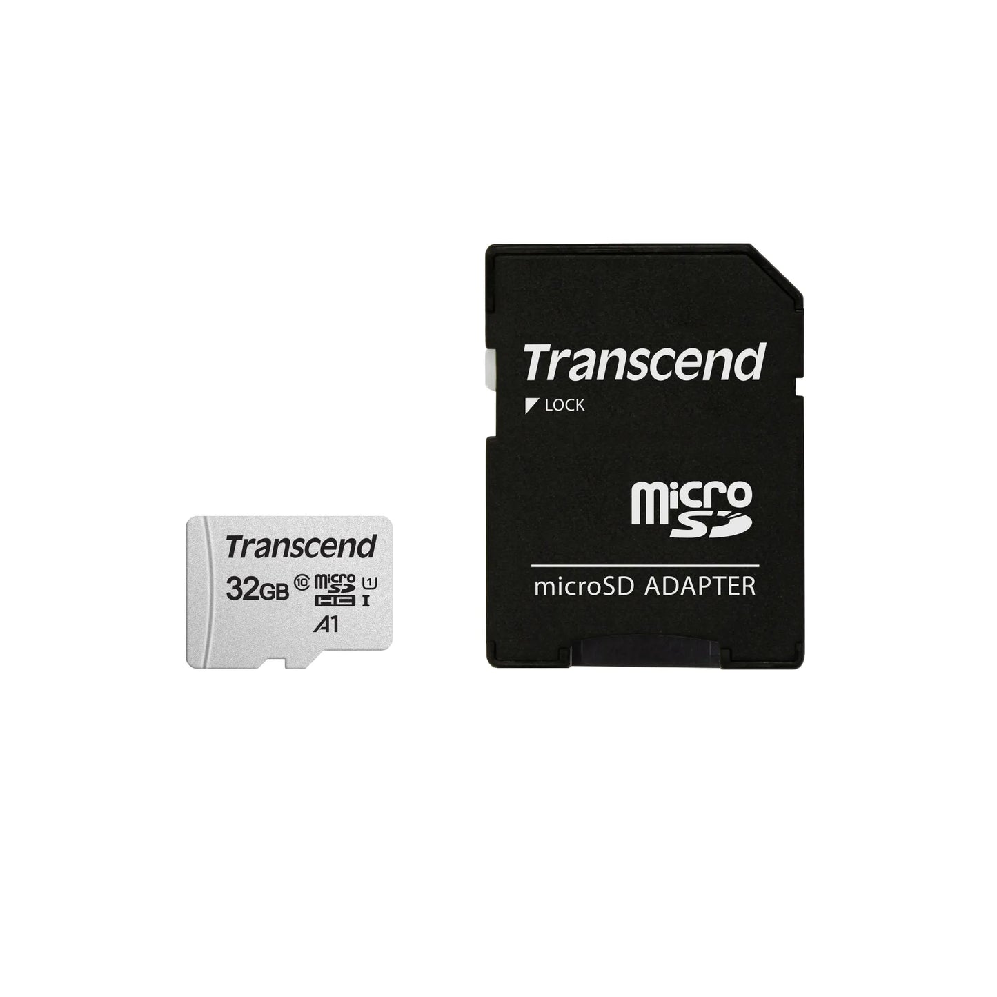 TRANSCEND 300S 32GB MICRO SD UHS-1 U1 CLASS10 - READ 95MB/S - WRITE 45MB/S WITH ADAPTOR -TLC