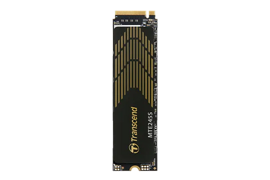 TRANSCEND 250GB MTE245S PCI-E  GEN 4X4 M.2 NVMe 2280 SSD 3D NAND - 3200 MB/s Read1800 MB/s Write - 150 TBW