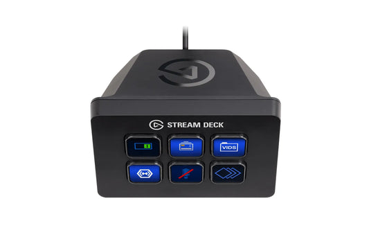 Elgato Stream Deck Mini- Live Content Creation Controller with 6 customizable LCD keys; adjustable stand; 10GAI9901