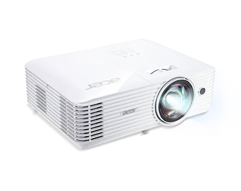 Acer S1386WH; DLP 3D; WXGA; 3600lm; 20000/1; HDMI; short throw 0.5; 2.7kg; EURO EMEA (Excluding EZCast Cable)