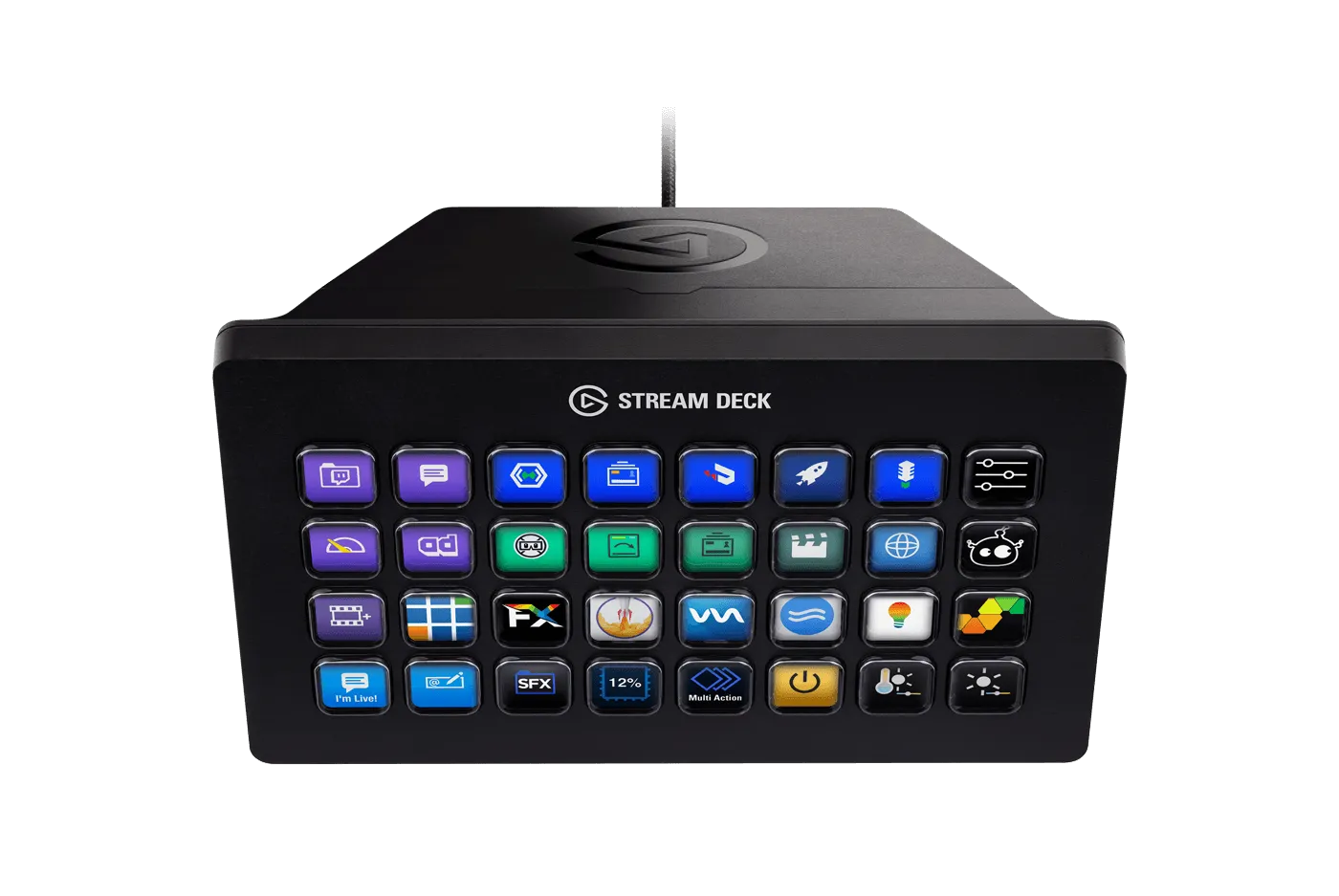 Elgato Stream Deck XL - Live Content Creation Controller with 32 customizable LCD keys; adjustable stand; 10GAT9901