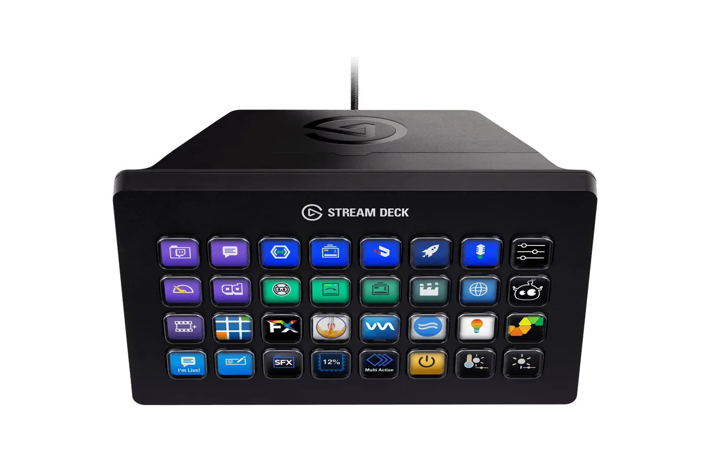 Elgato Stream Deck XL - Live Content Creation Controller with 32 customizable LCD keys; adjustable stand; 10GAT9901