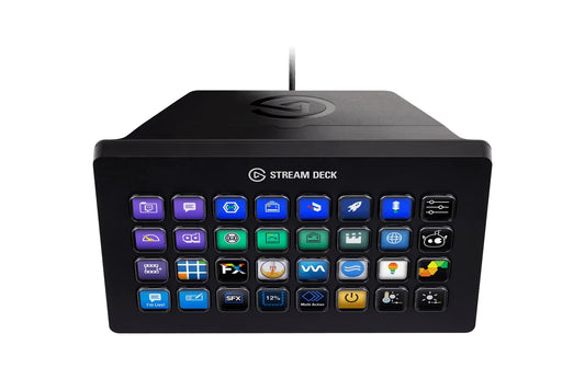 Elgato Stream Deck XL - Live Content Creation Controller with 32 customizable LCD keys; adjustable stand; 10GAT9901