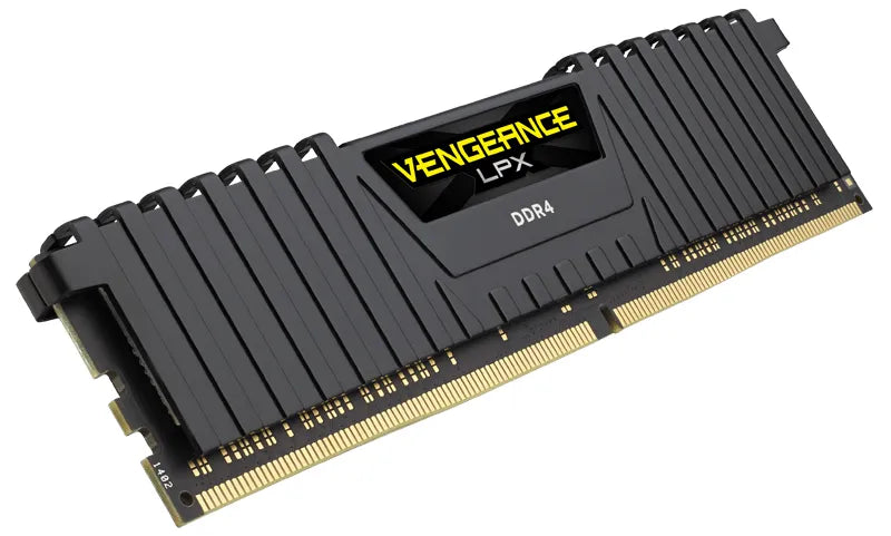 Corsair VENGEANCE® LPX 16GB (2 x 8GB) DDR4 DRAM 3200MHz C16 Memory Kit; 16-20-20-38; 1.35V; Black