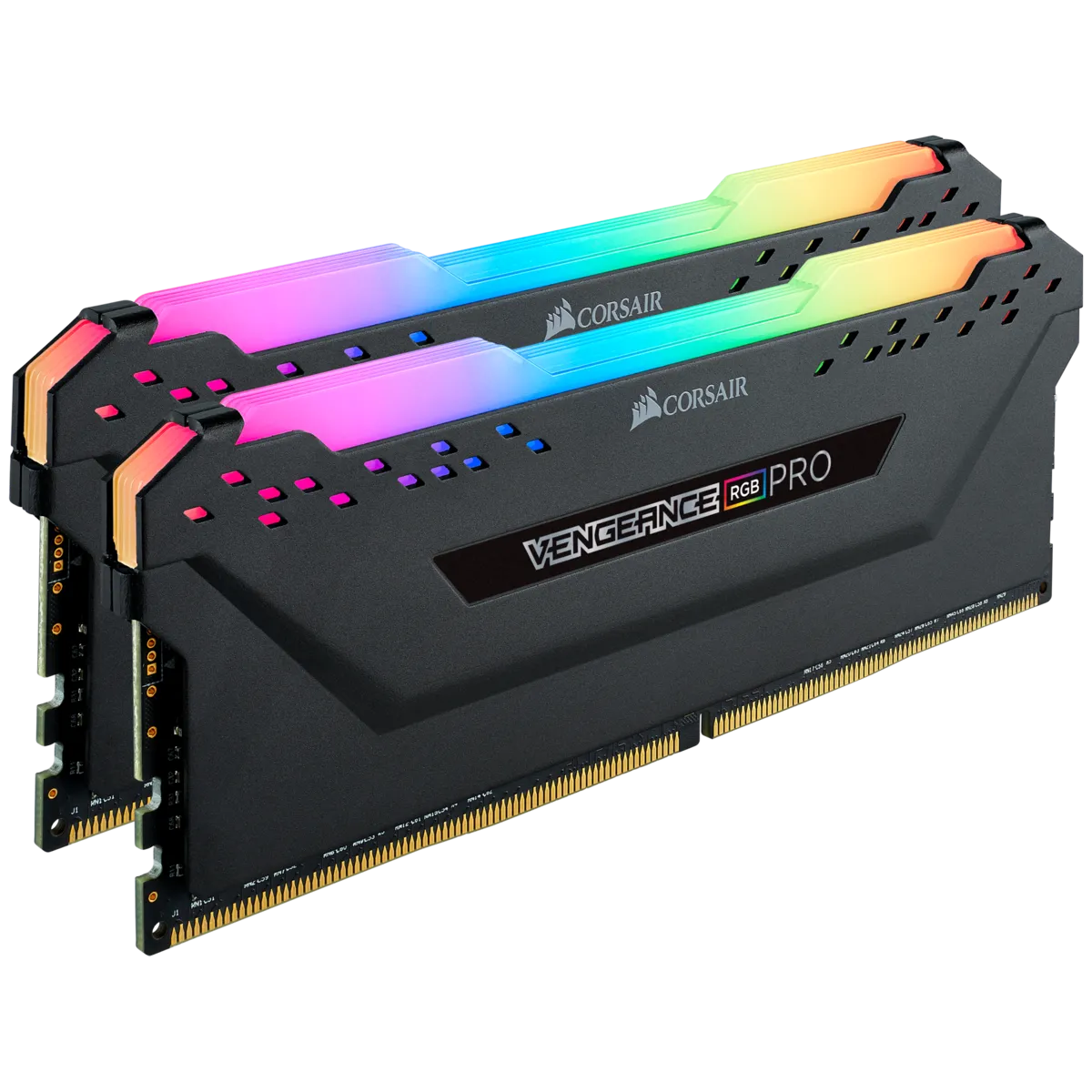 Corsair VENGEANCE® RGB PRO 16GB (2 x 8GB) DDR4 DRAM 3600MHz C18 Memory Kit; 18-22-22-42; 1.35V; Black.