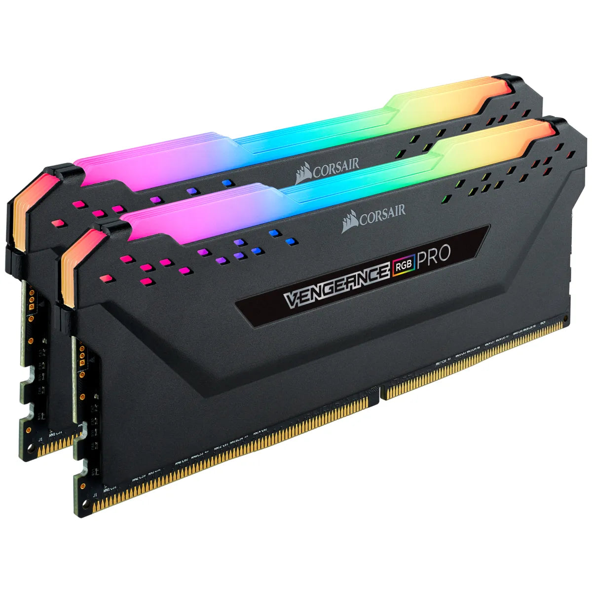 Corsair VENGEANCE® RGB PRO 16GB (2 x 8GB) DDR4 DRAM 3600MHz C18 Memory Kit; 18-22-22-42; 1.35V; Black.