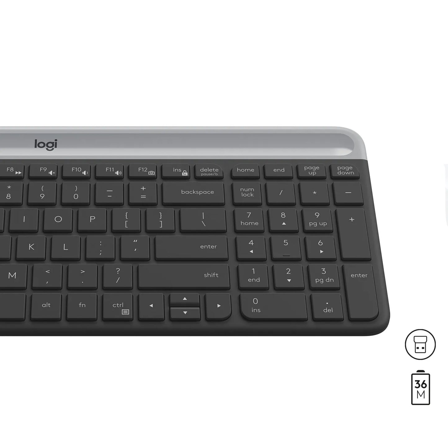 Logitech Wireless Keyboard and Mouse Combo MK470 (GRAPHITE) 2-Year Limited Hardware warranty