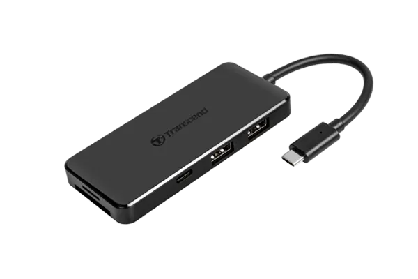 TRANSCEND TS-HUB5C USB Type C Hub 2 x USB 3.1 Gen 2 Type A; 1 x USB Type C port; 1 x USB Type C PD port and SD & MicroSD Reader
