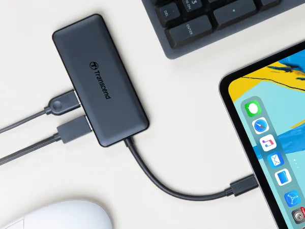 TRANSCEND TS-HUB5C USB Type C Hub 2 x USB 3.1 Gen 2 Type A; 1 x USB Type C port; 1 x USB Type C PD port and SD & MicroSD Reader