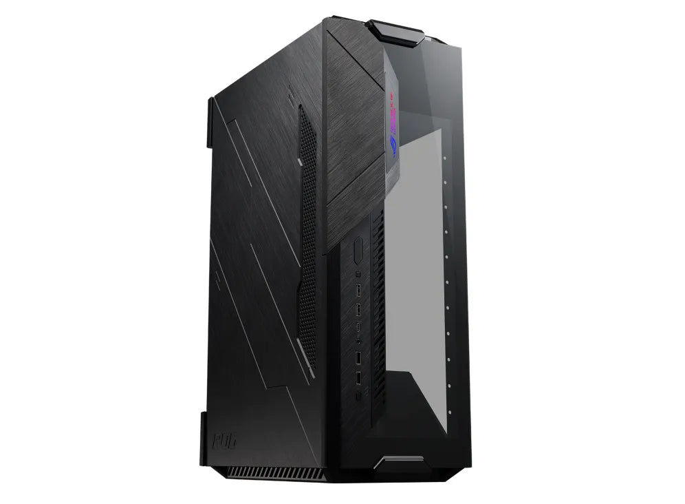 ASUS Chassis/ Black with Tempered Glass; 3 expansion slots space; Raditor:120mm; 240mm; Cooling Top:2x120mm;2x140; 8.73kg.