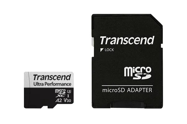 TRANSCEND 340S 128GB ULTRA PERFROMANCE MICRO SD UHS-I  U3 V30 A2 CLASS10 - READ 160 MB/S - WRITE 90MB/S - WITH SD ADPTOR
