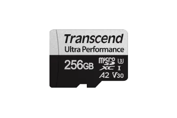 TRANSCEND 340S 256GB ULTRA PERFROMANCE MICRO SD UHS-I  U3 V30 A2 C10 - READ 160 MB/S - WRITE 125MB/S - WITH SD ADPTOR