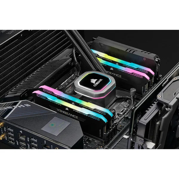 Corsair VENGEANCE® RGB PRO SL 16GB (2 x 8GB) DDR4 DRAM 3600MHz C18 Memory Kit; 18-22-22-42; 1.35; Black