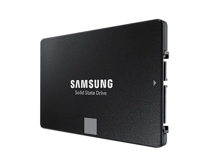 Samsung MZ-77E1T0BW 870 EVO 1 TB SATA SSD; Read Speed up to 560 MB/s; Write Speed up to 530 MB/s; Random Read Max 98000 IOPS; MK