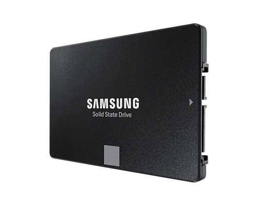 Samsung MZ-77E1T0BW 870 EVO 1 TB SATA SSD; Read Speed up to 560 MB/s; Write Speed up to 530 MB/s; Random Read Max 98000 IOPS; MK