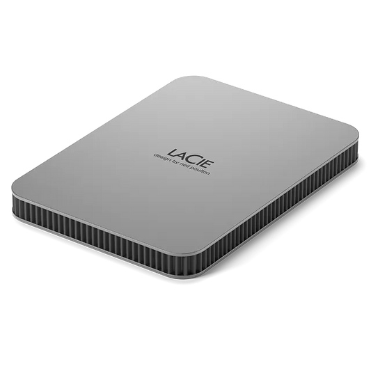 Seagate LaCie 1TB; USB-C; USB 3.1; Aluminum enclosure; Silver
