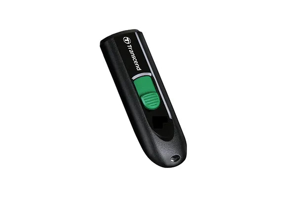 TRANSCEND 64GB JF790 USB C (5Gpbs) CAPLESS FLASH DRIVE - BLACK AND GREEN